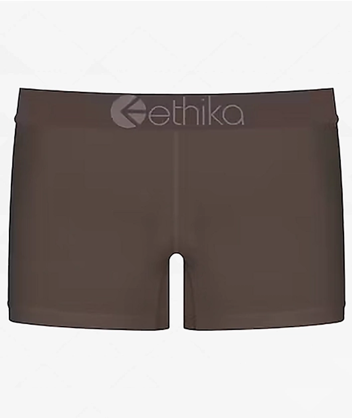 Ethika Staple Basic Brown Boyshort Underwear