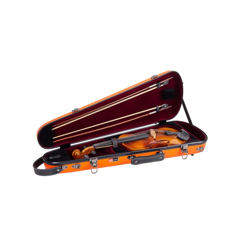 CRF1020V Violin Case, 4/4 Full Size, Fiberglass Shaped Case