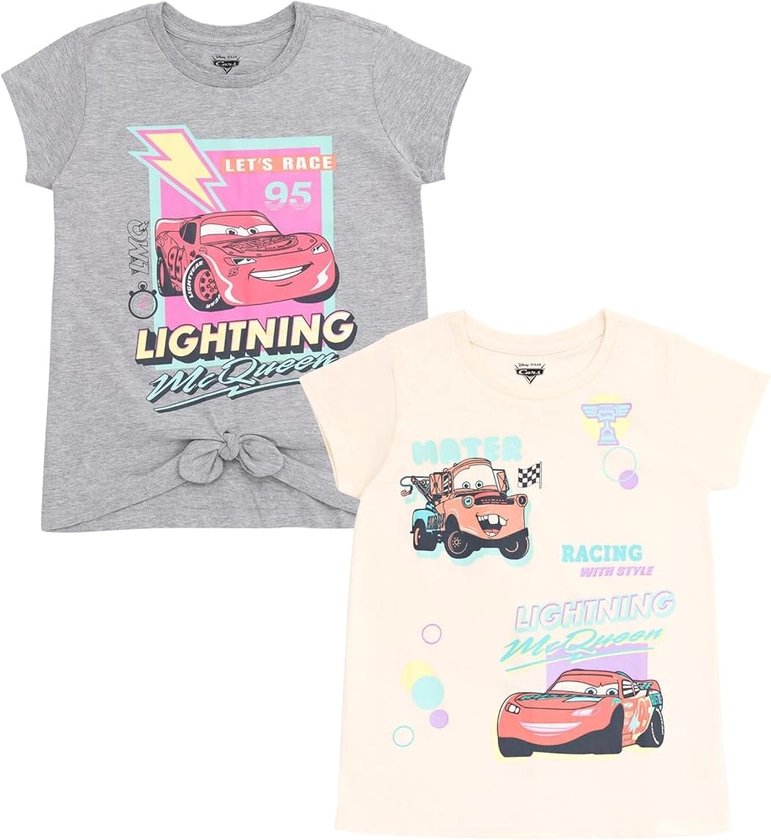 Disney Lion King Cars Super Kitties Winnie The Pooh Minnie Mouse 2 Pack T-Shirts Infant to Big Kid Sizes (12 Months - 14-16)