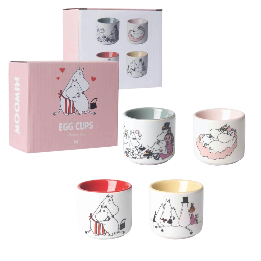 Mysbod.com - The shop for you who love Moomin! - Moomin Egg Cups 4 Pcs - Love