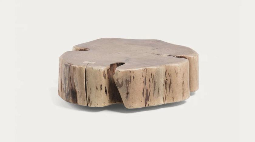 Table basse Essi à roulettes en acacia massif Ø 65 x 60 cm | Kave Home