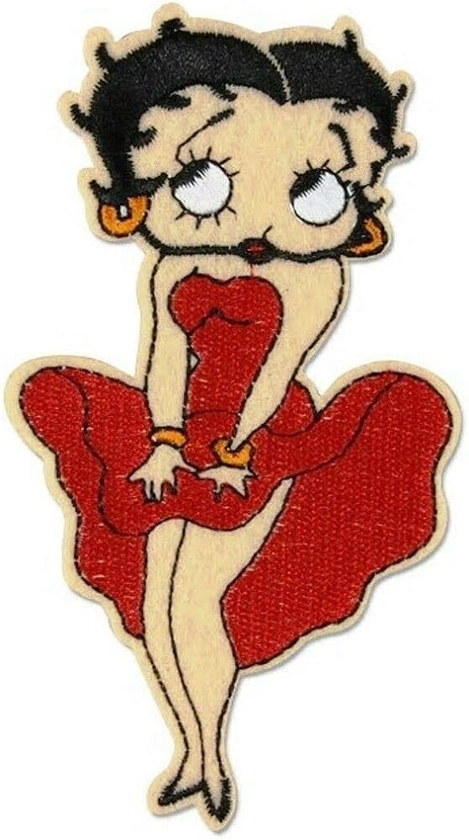 Betty Boop Red Dress Embroidered Patch