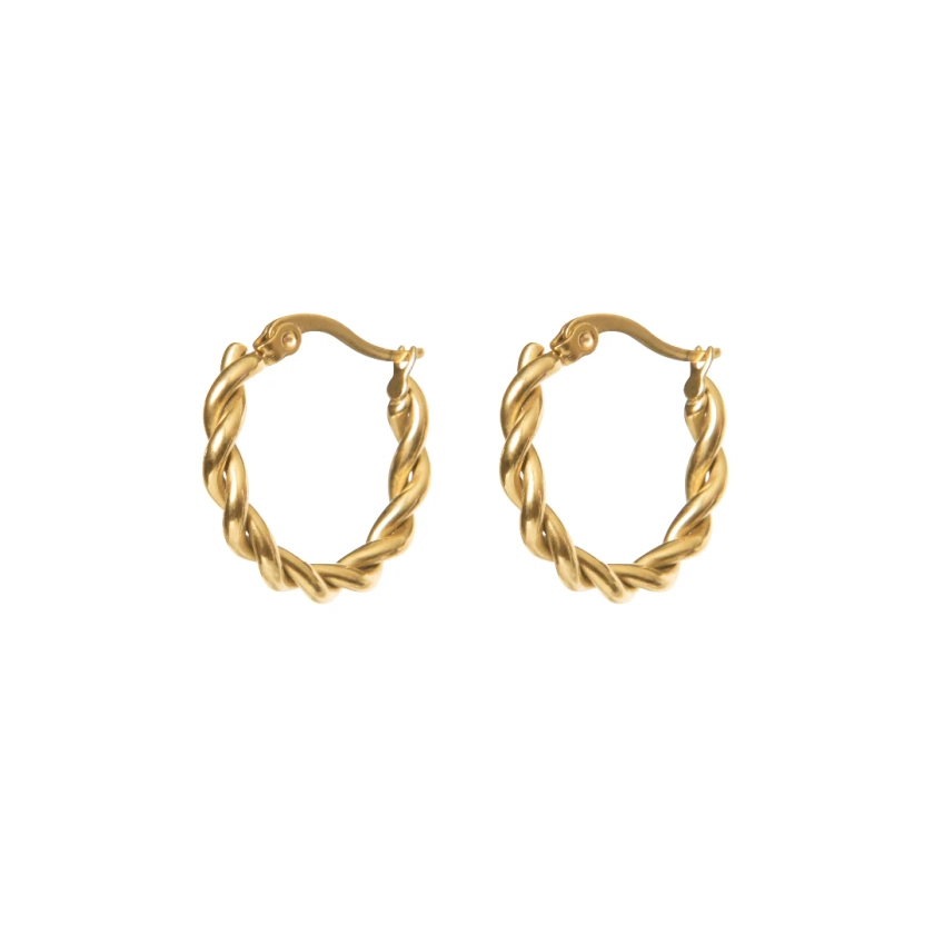 Don't get it twisted Earrings | Waterproof Sieraden | Be Golden - Be Golden