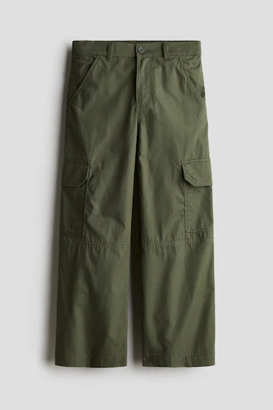 Wide-leg Cargo Pants