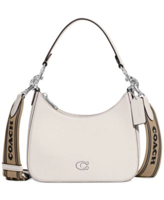 COACH Small Crossgrain Leather Hobo Crossbody Bag - Macy's