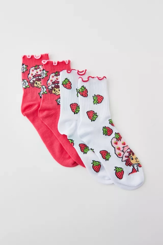 Strawberry Shortcake Lettuce Edge Sock 2-Pack