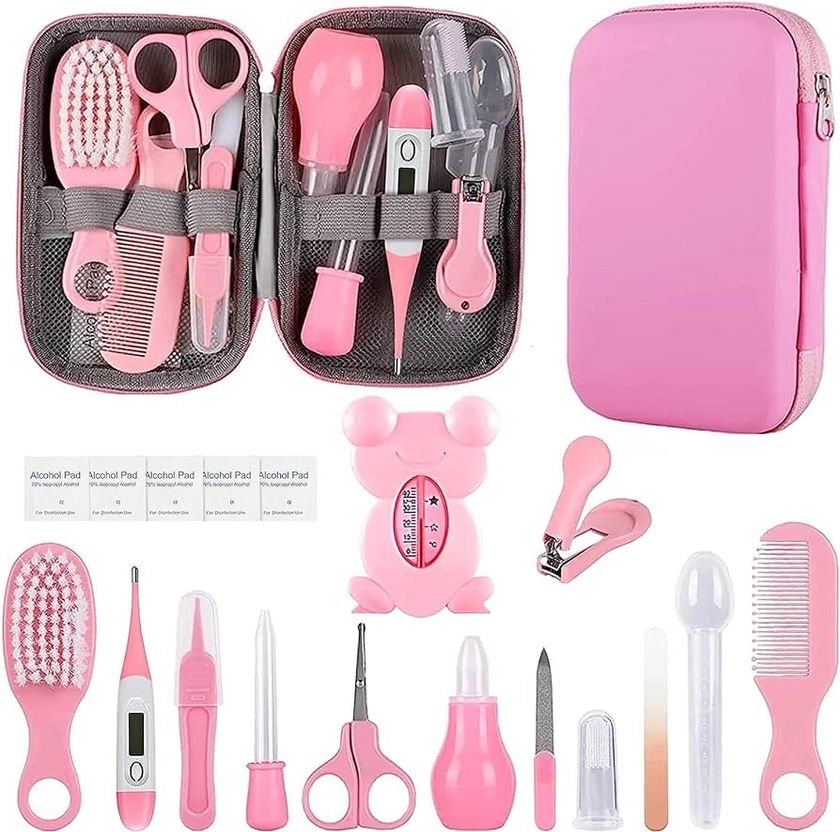 Baby Healthcare and Grooming Kit,Baby Essentials for Newborn,Portable Baby Safety Care Set for Boys Girls-Pink : Amazon.co.uk: Baby Products