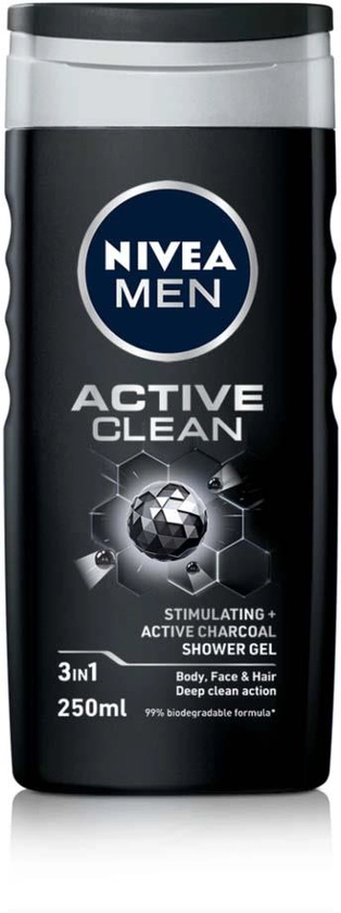 NIVEA MEN Active Clean Shower Gel 250 ml