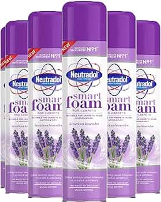 Neutradol Smart Foam for Carpets, Rugs & Upholstery Luxurious Lavender x 6