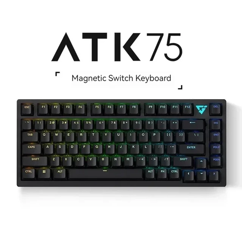 ATK ATK75 Mechanical Keyboard Magnetic Switch Quick Trigger Gasket Aluminum Alloy RGB Gaming Keyboard Mac Pc Gamer Varolant Gift - AliExpress 