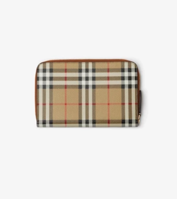 Check Travel Wallet in Archive beige - Women | Burberry® Official
