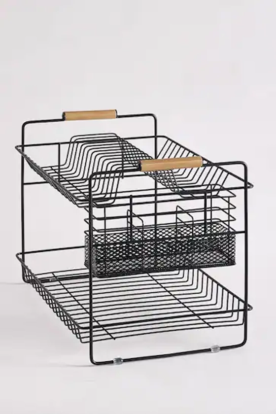 Buy Black Bronx 2 Tier Dish Drainer And Cutlery Holder from the Next UK online shop