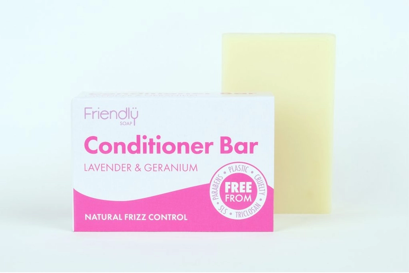 Lavender and Geranium Conditioner Bar - Friendly Soap - Sage Folk