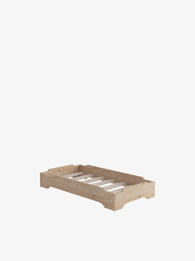 Lit montessori empilable MENDI en bois pour enfants 120x60 cm | LUFE