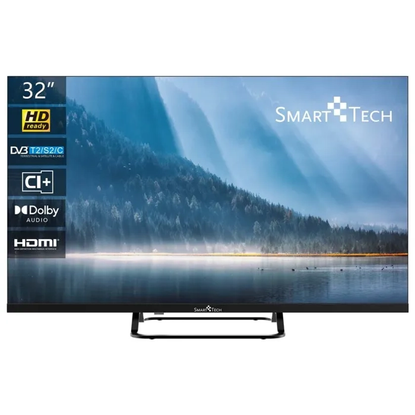 Smart Tech 32HN01V TV HD LED 32 Pouces (80cm) Triple Tuner Dolby Audio H.265 3xHDMI, 2xUSB