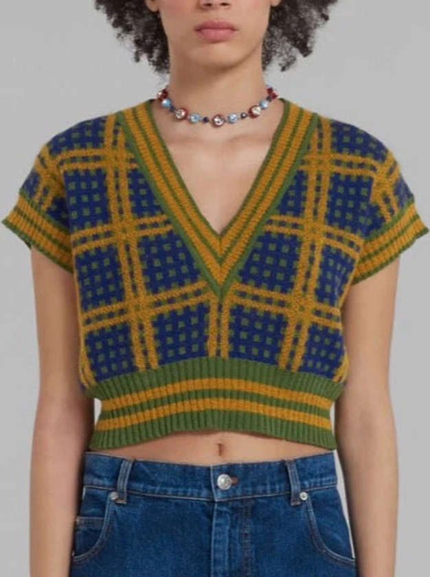 Marni Green Sleeveless Jumper