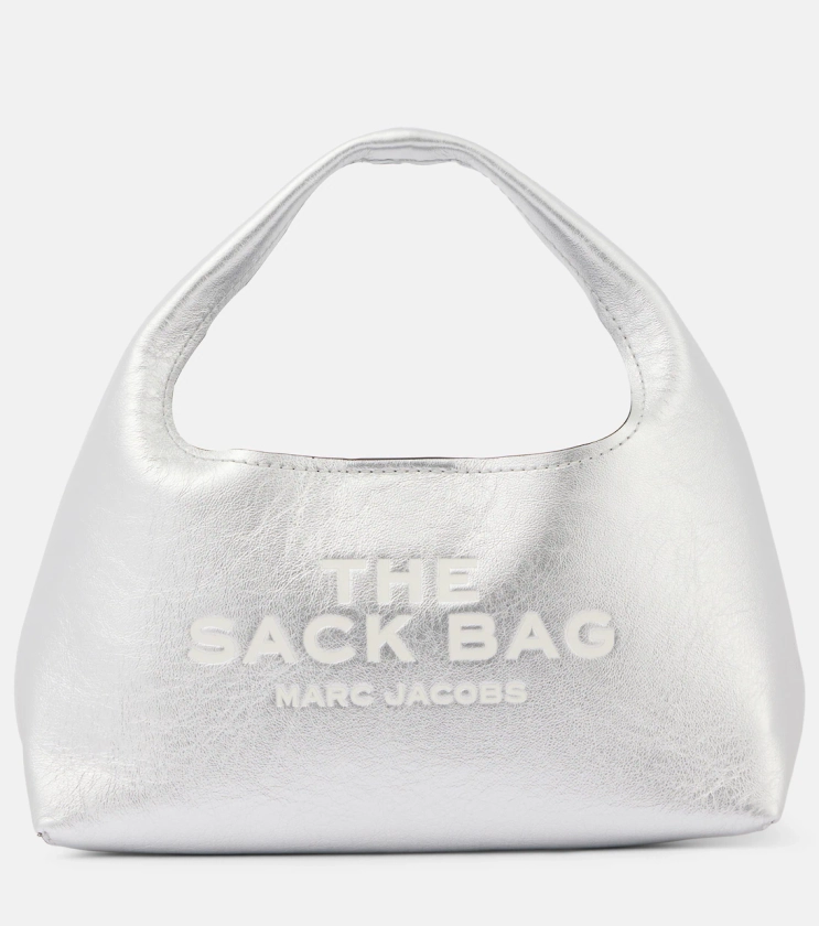 Sac The Sack Mini en cuir en argenté – Marc Jacobs | Mytheresa