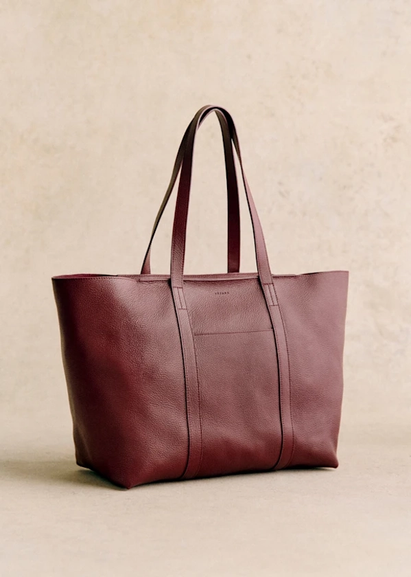 Tasche Gabin - Bordeaux gekörnt - Rindsleder - Sézane