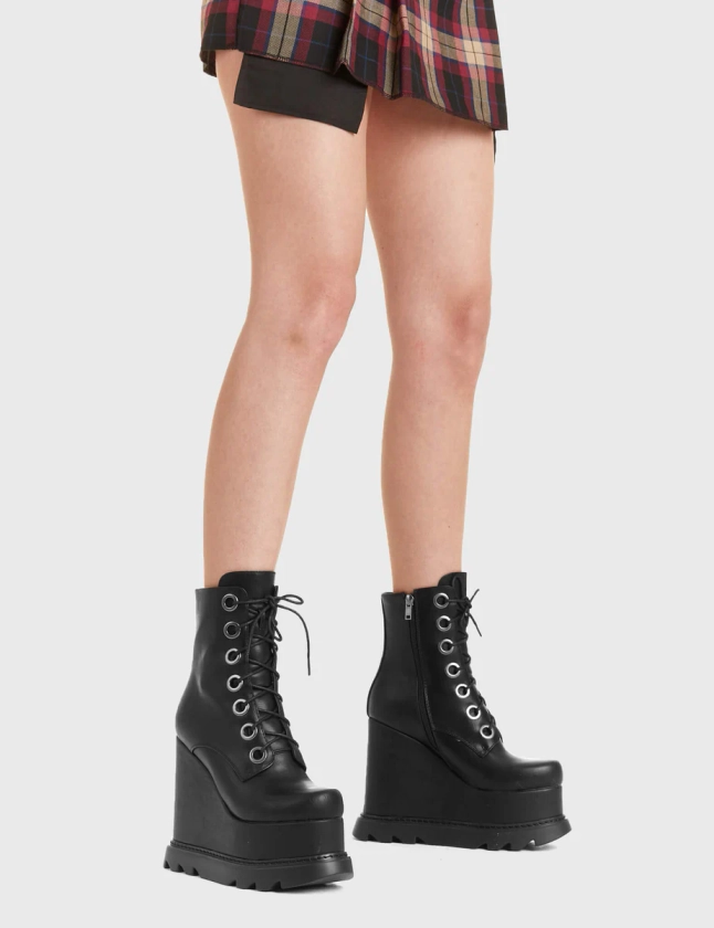 Orphan Chunky Platform Ankle Boots