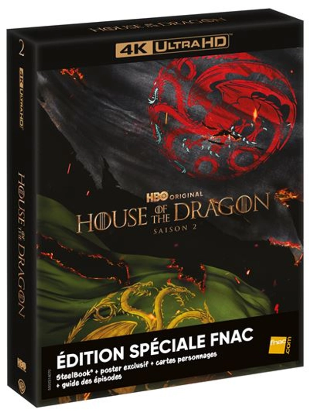 House Of The Dragon Saison 2 Édition Spéciale Fnac Steelbook Blu-ray 4K Ultra HD