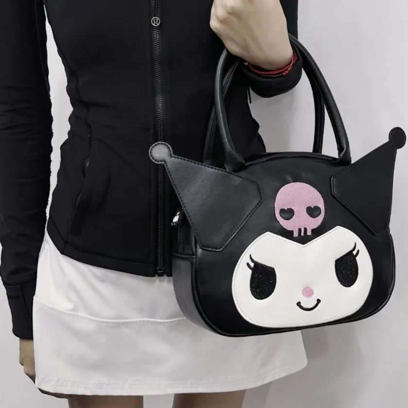 MBTI Kuromi-Bolso de hombro de piel sintética para mujer, bolsa bonita de estilo japonés, informal, Harajuku, a la moda, novedad de 2024 - AliExpress