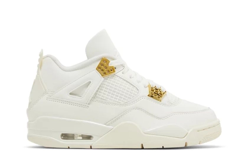 Buy Wmns Air Jordan 4 Retro 'Metallic Gold' - AQ9129 170 | GOAT