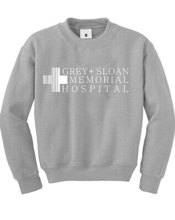 JOYU Grey Sloan Memorial Hospital Cute Sweatshirt Women Crew Neck Pullover Top | eBay