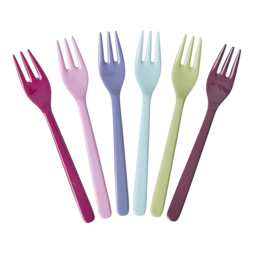 Rice - Colour forks - Set of 6 | Smallable