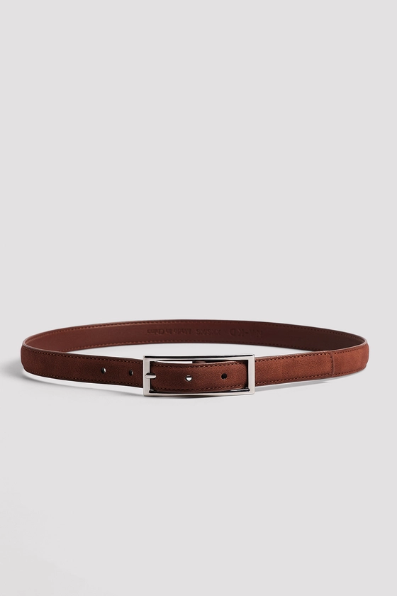 Ceinture fine Marron