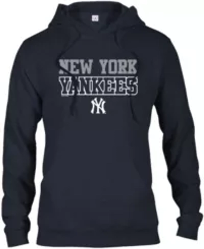 Soft As A Grape Women's New York Yankees Navy Outline Hoodie