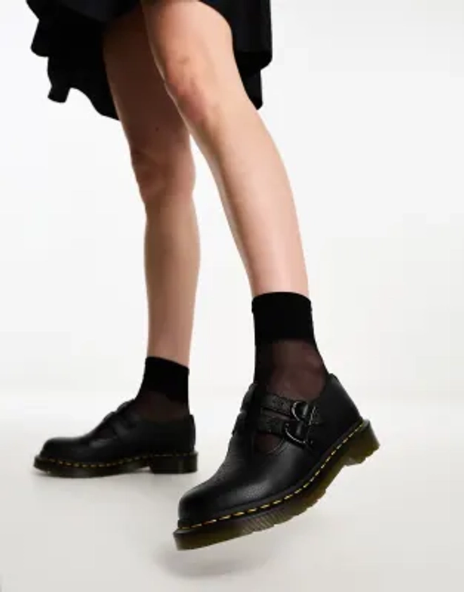 Dr Martens - 8065 - Babies en cuir - Noir