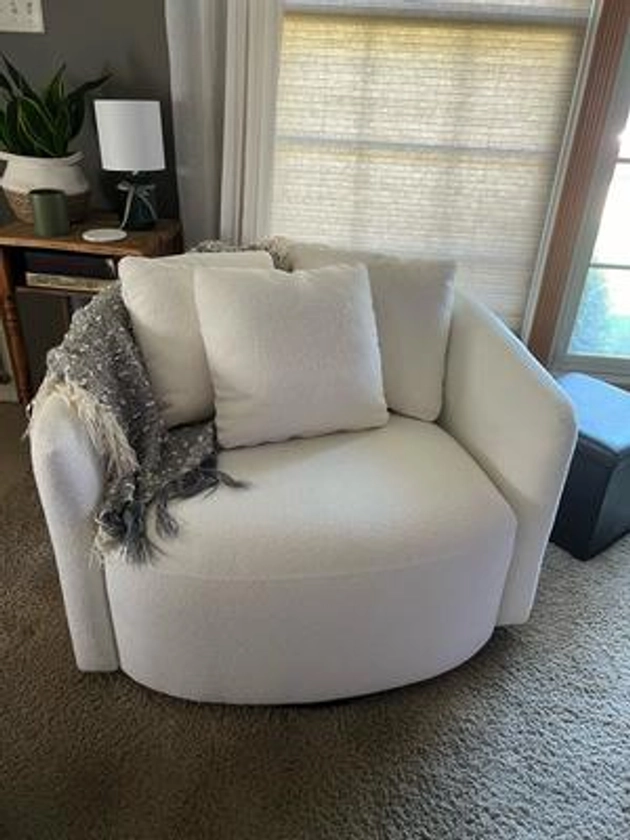 Customer reviews for Beautiful Drew Chair by Drew Barrymore, Charcoal Bouclé | Walmart.com