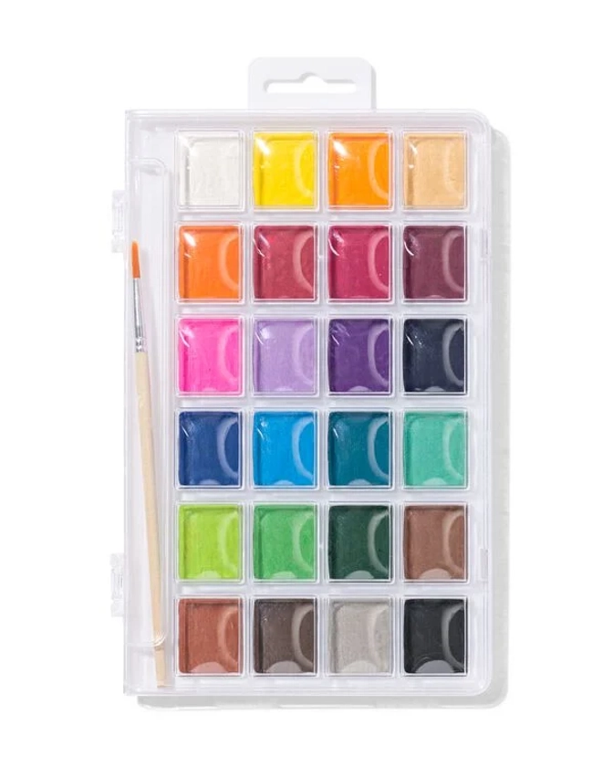 kit de peinture aquarelle 25 pièces - HEMA