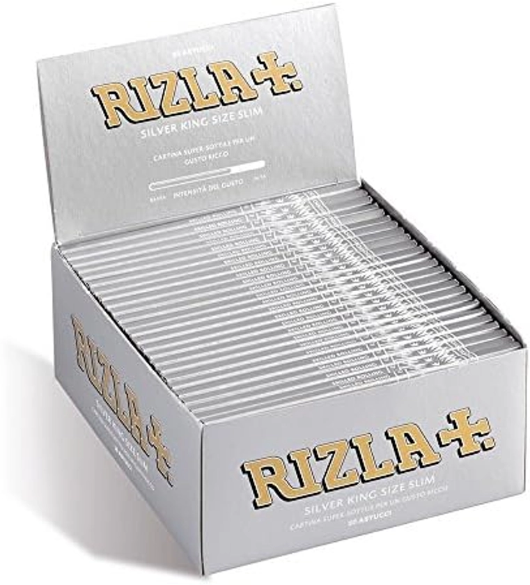 Rizla King Size Papers - Silver Slim - Pack of 50 x 32 Papers