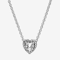 Elevated Heart Necklace | Pandora UK