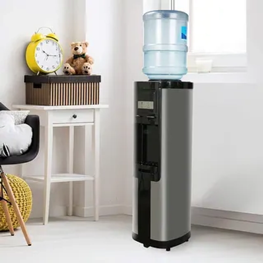 Top Loading Water Dispenser Hot/Cold , Child Safety Lock, Black - N/A | Overstock.com Shopping - The Best Deals on Hot/Cold Water Dispensers | 39267356