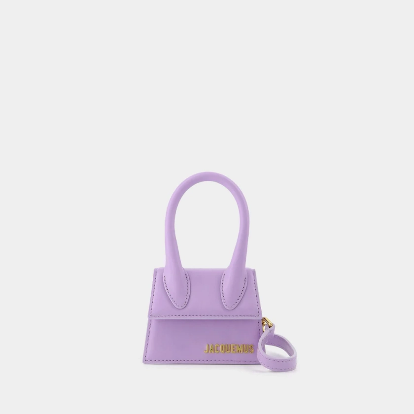 Monnier Paris JACQUEMUS Le Chiquito bag in Purple Leather