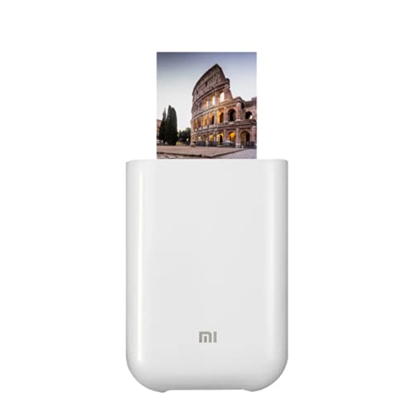 Xiaomi Mi Imprimante Photo Portable, Laser, Papier Photo Brillant, Impression Thermique, Connexion Bluetooth/USB/Wi-FI, Blanc, Version Italienne