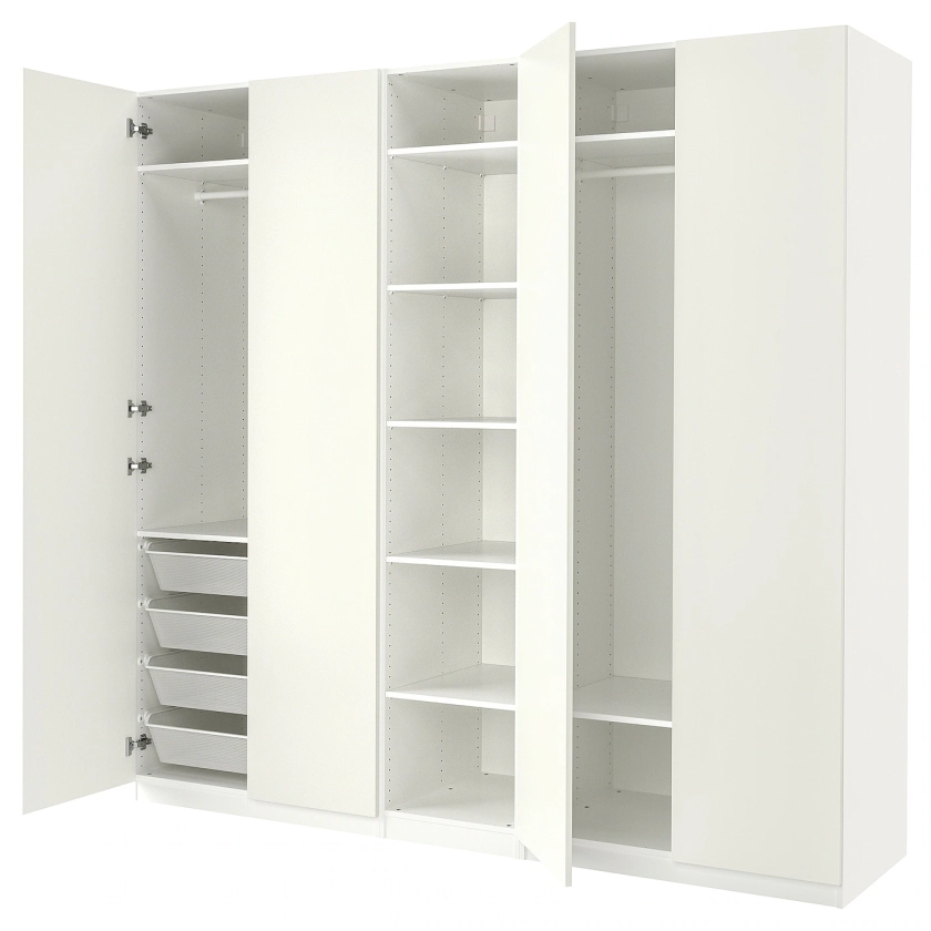 PAX / FORSAND armoire-penderie, blanc/blanc, 250x60x236 cm - IKEA