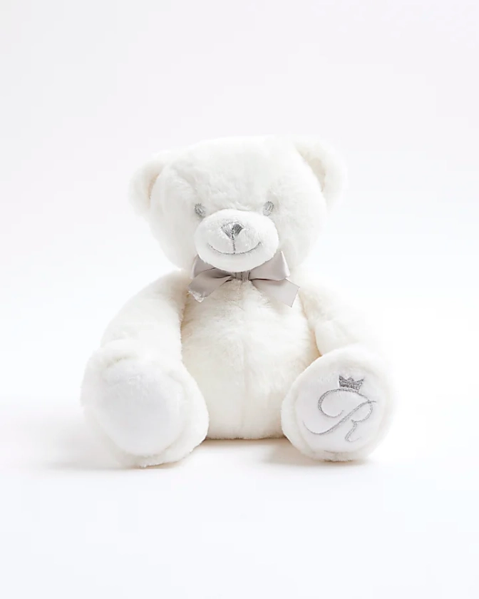 Cream soft bear toy | River Island