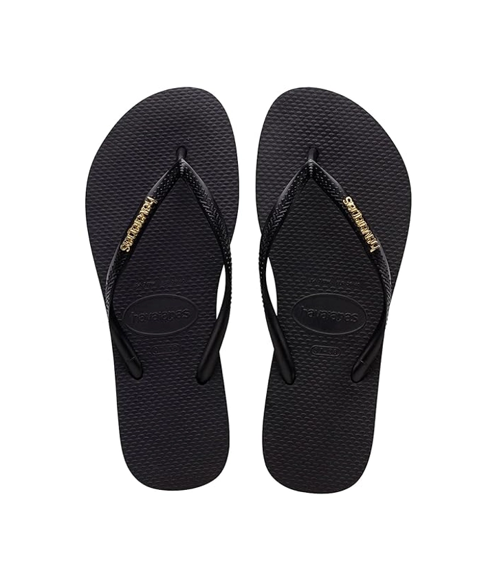 Women's Havaianas Slim Logo Metallic Flip Flops