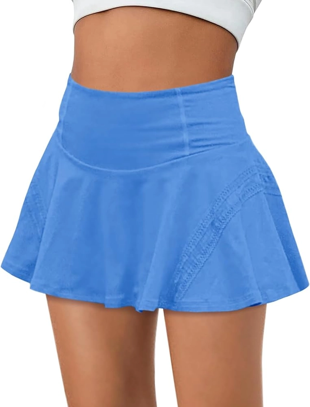 Yanekop Womens Pleated Tennis Skirts Athletic Golf Skorts High Waisted Activewear Sports Skirts with Pockets