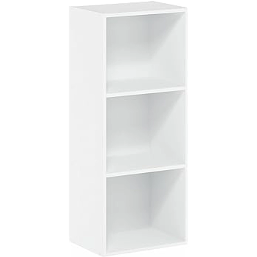 Amazon.com: Furinno Luder Bookcase / Book / Storage , 3-Tier, White : Home & Kitchen