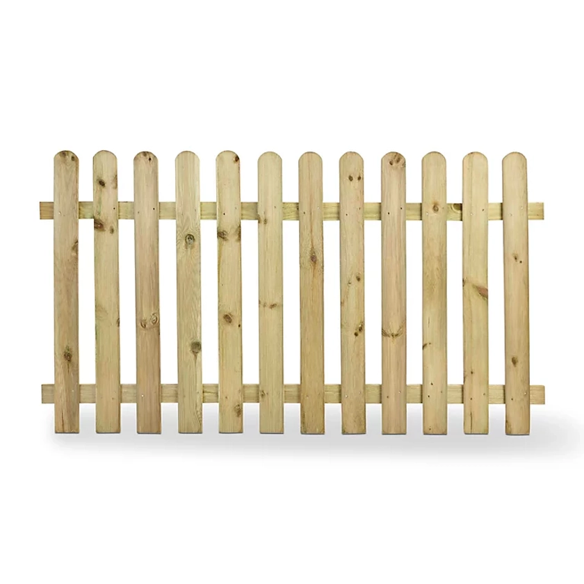Blooma Mekong Pressure treated Wooden Picket fence (W)1.8m (H)1m | DIY at B&Q