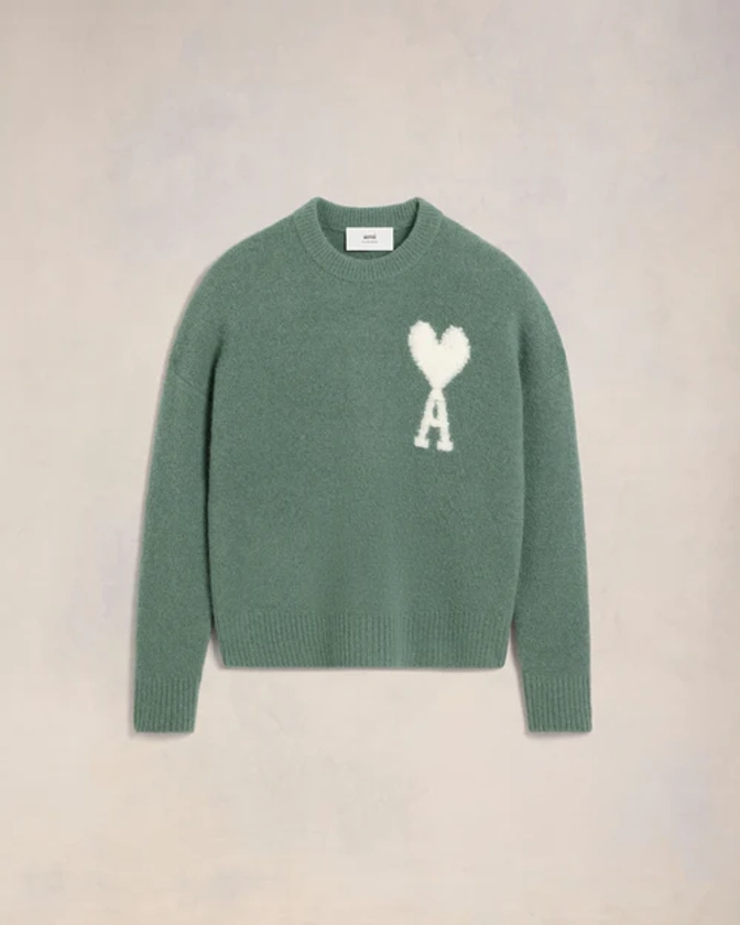 Pull Col Rond Ami de Coeur Ecru