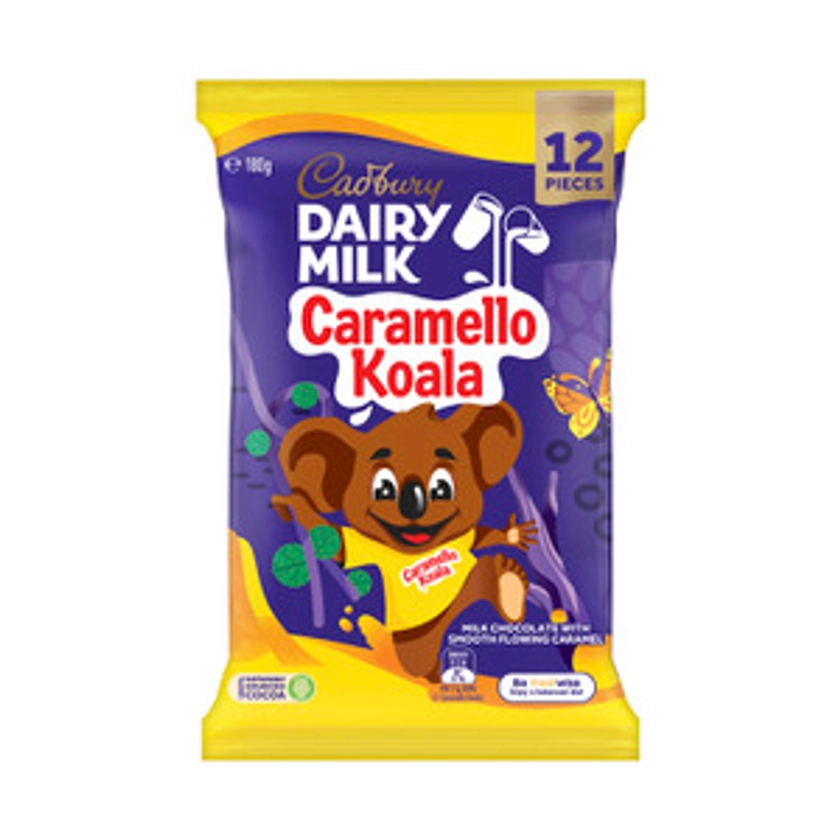 Cadbury Dairy Milk Chocolate Caramello Koala Sharepack 12 Pack | 180g