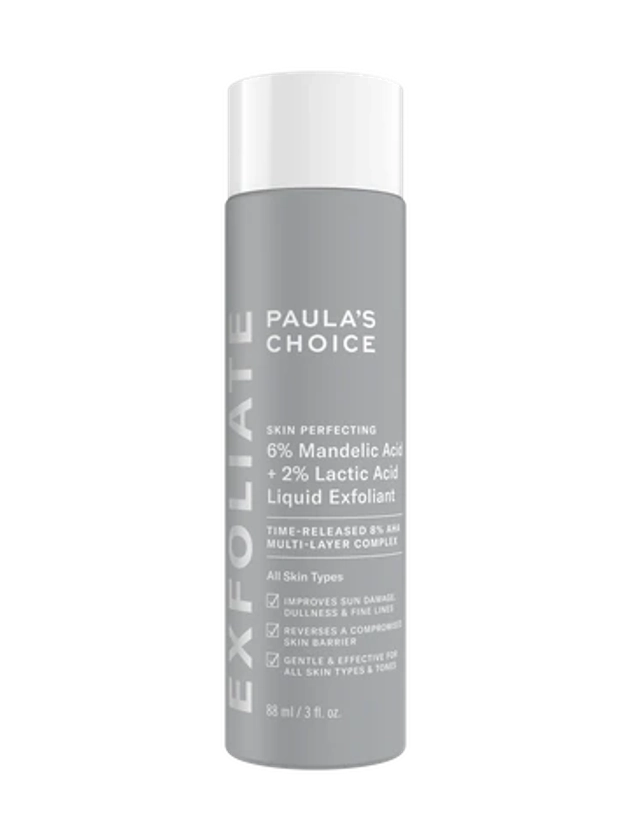 6% Mandelic Acid + 2% Lactic Acid Liquid AHA Exfoliant | Paula's Choice