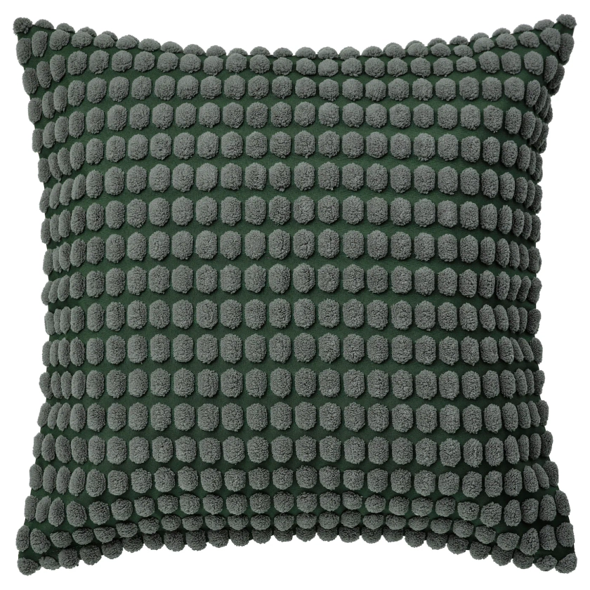 SVARTPOPPEL cushion cover, grey-green, 50x50 cm - IKEA