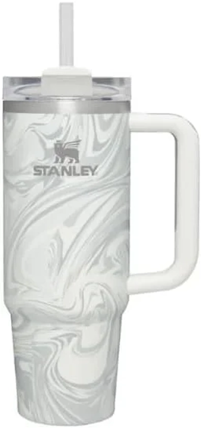Stanley Cup 40oz with handle Stainless Steel Vacuum Insulated Tumbler Stanley Dupes Copo Termico Stanley ( Polar swirl )