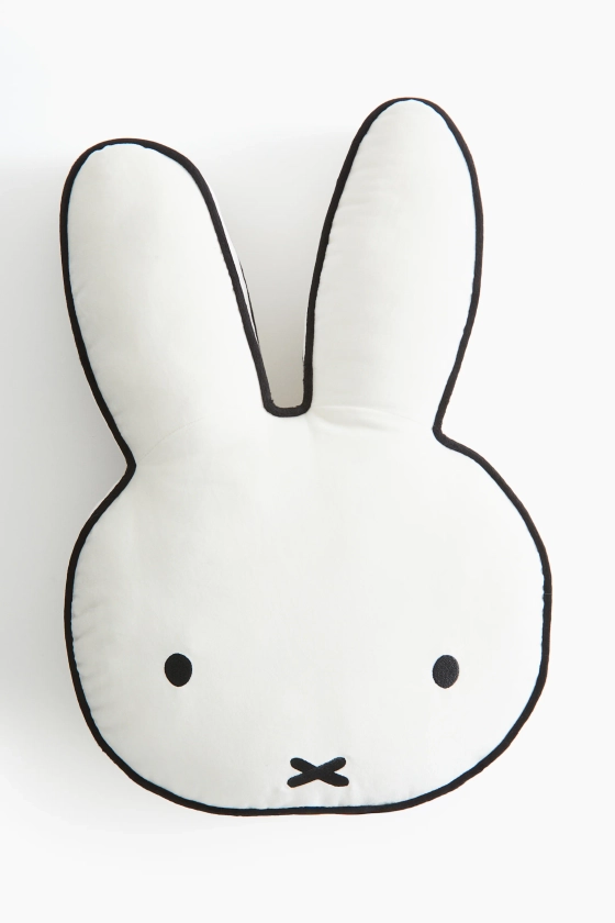 Shaped cushion - White/Miffy - Home All | H&M GB